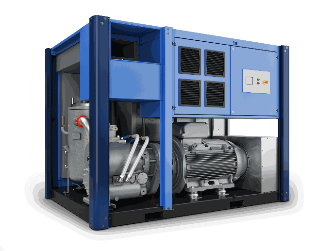 oliegesmeerde schroefcompressor